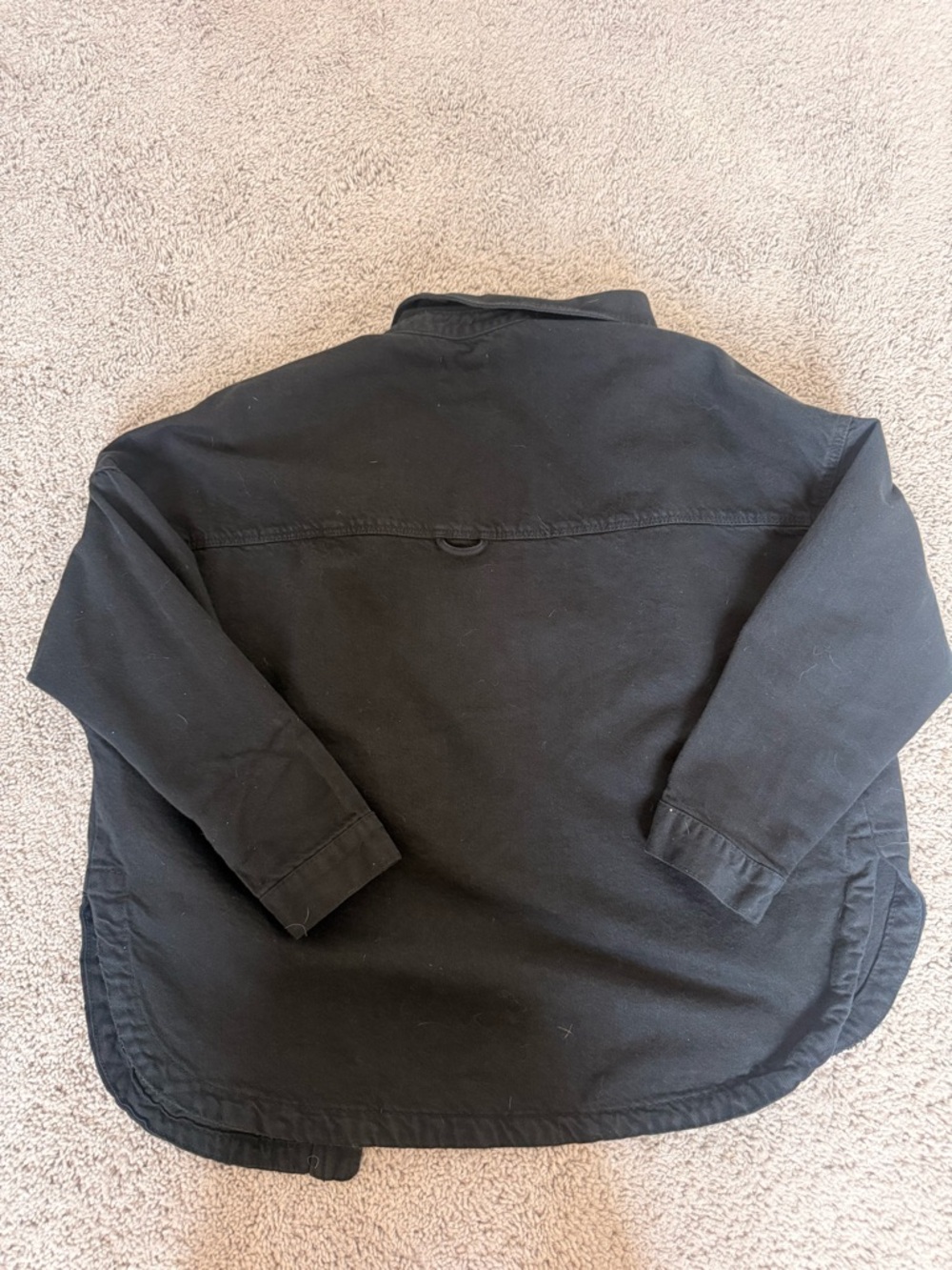 Zara Black Denim Button-Up - Picture 4 of 4